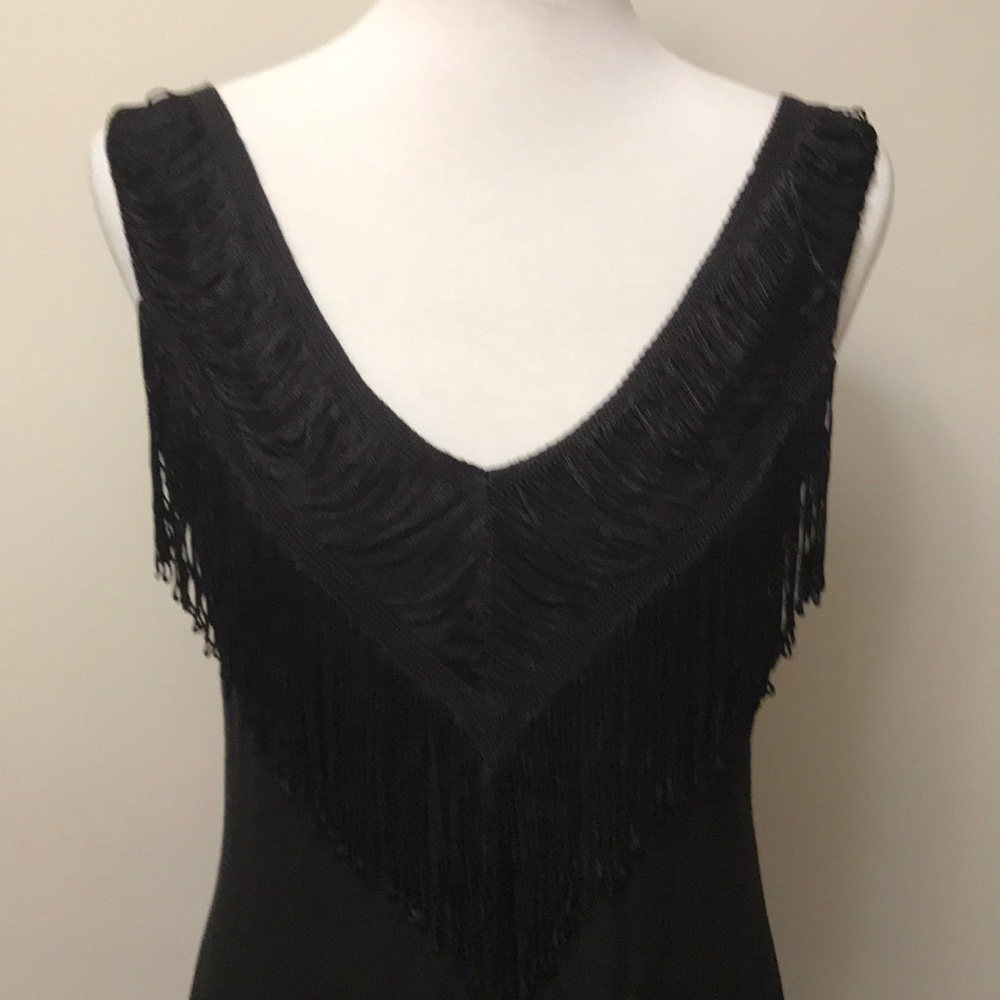 Black fringe Mara Hoffman dress   NWOT